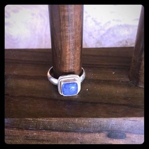 Sterling silver lapis lazuli ring